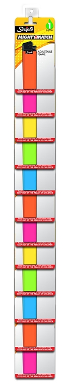 Scripto BWM13L-1/CS-MM Pocket Lighter, Blue/Gold/Green/Red/Silver