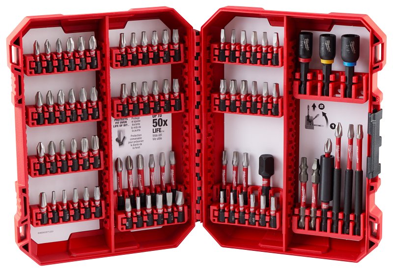 Milwaukee SHOCKWAVE Impact Duty 48-32-4062 Driver Bit Set, 74-Piece, Steel