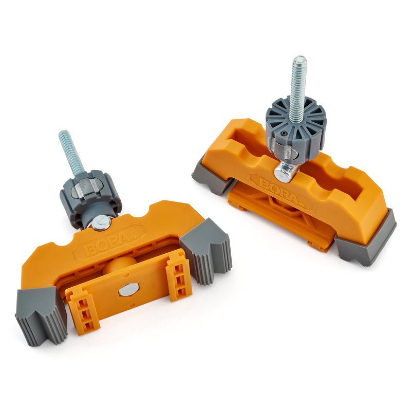 BORA 542011 Track Clamp Pair, Black/Orange, For: WTX and NGX Clamp Edge Guides