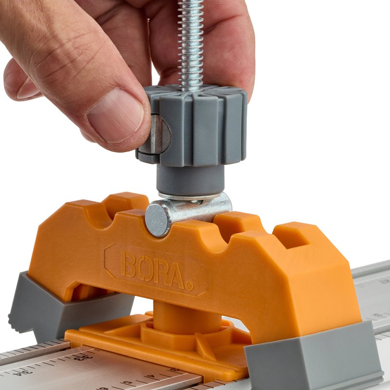 BORA 542011 Track Clamp Pair, Black/Orange, For: WTX and NGX Clamp Edge Guides