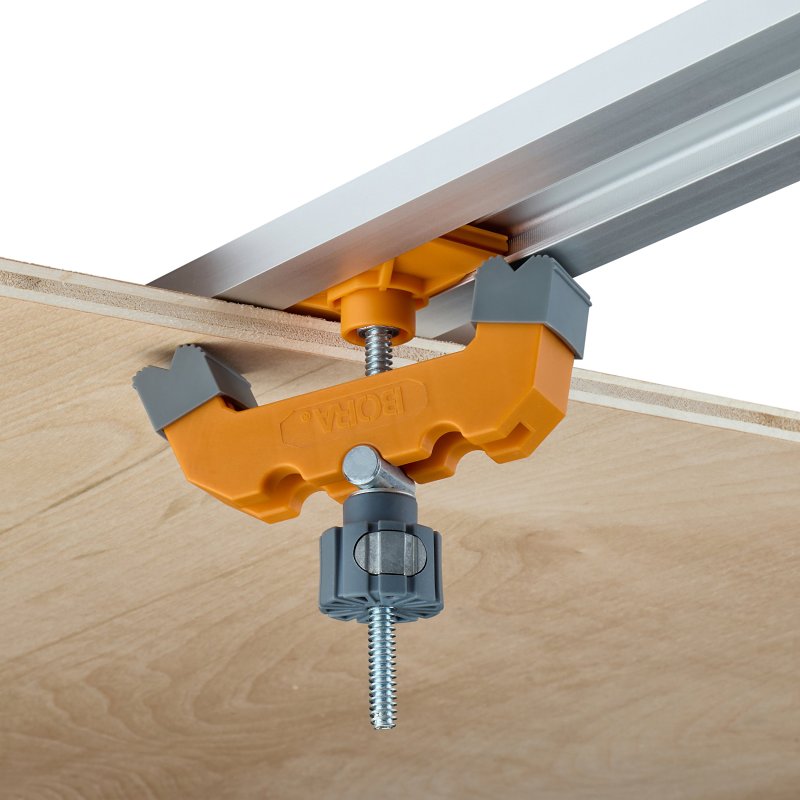 BORA 542011 Track Clamp Pair, Black/Orange, For: WTX and NGX Clamp Edge Guides