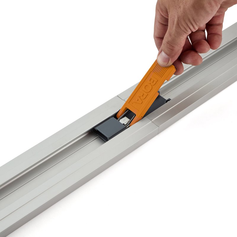 BORA NGX Series 546100 Clamp Edge Guide, 96 in L, 3 in W, Aluminum