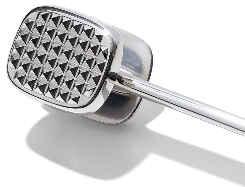 Good Grips 11303000 Meat Tenderizer, 9-3/4 in L, Aluminum, Non-Slip, Soft Grip Handle