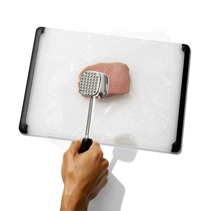 Good Grips 11303000 Meat Tenderizer, 9-3/4 in L, Aluminum, Non-Slip, Soft Grip Handle