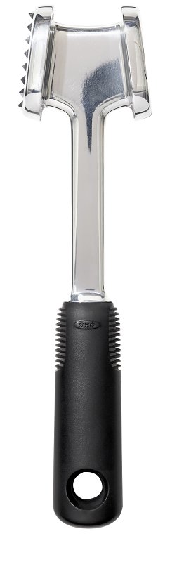 Good Grips 11303000 Meat Tenderizer, 9-3/4 in L, Aluminum, Non-Slip, Soft Grip Handle