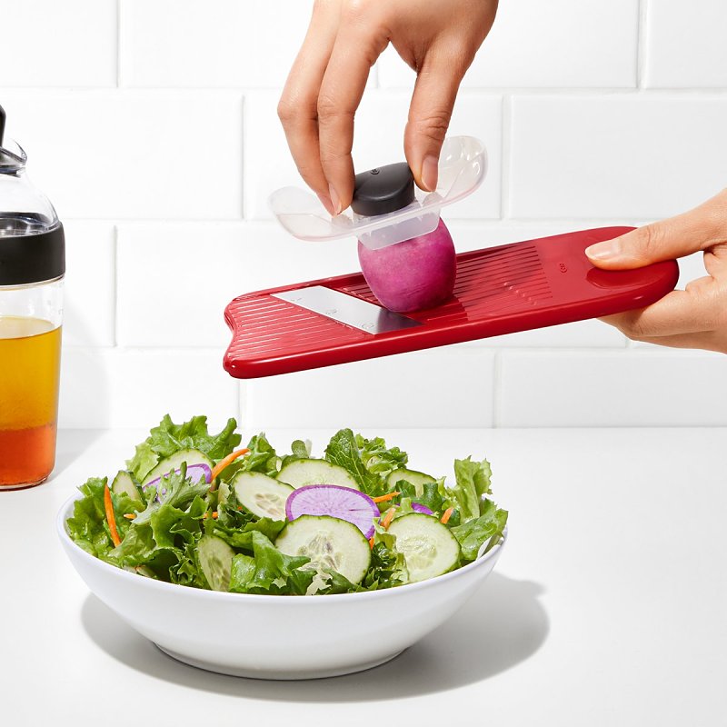 Good Grips 1253580V2 Grater and Slicer Set, Stainless Steel Blade, Dishwasher Safe: Yes