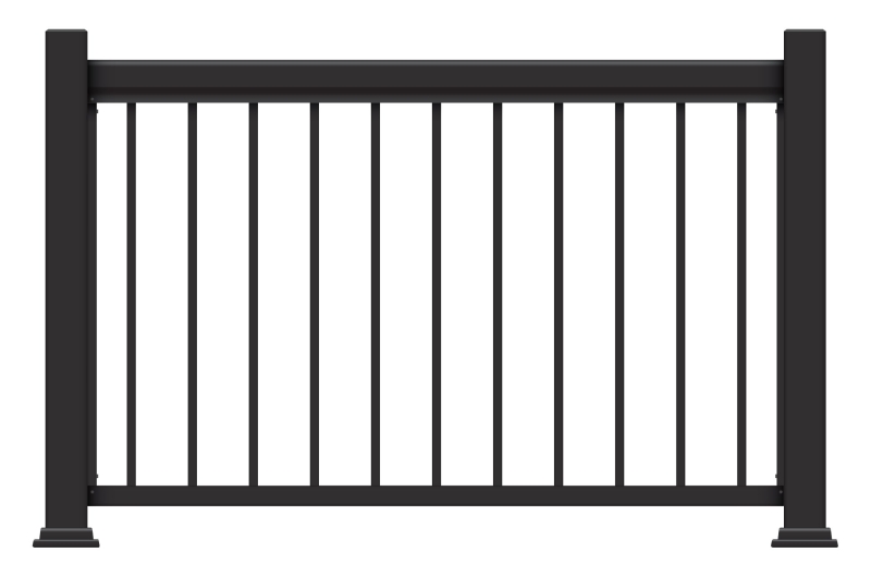 Imperial Railing Legacy, 42 in L x 72 in H, Black