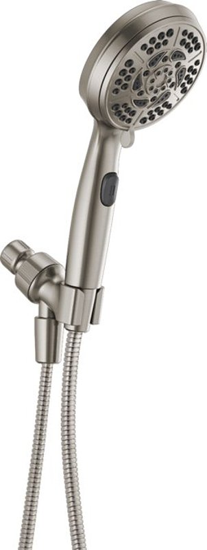 Peerless 76730SN Hand Shower, 1.75 gpm, 7-Spray Function, Plastic, 60 in L Hose