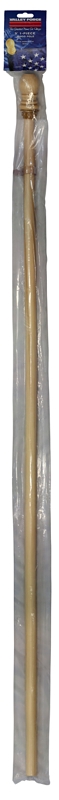 Valley Forge 60705 Flag Pole, 1 in Dia, Wood, Blonde