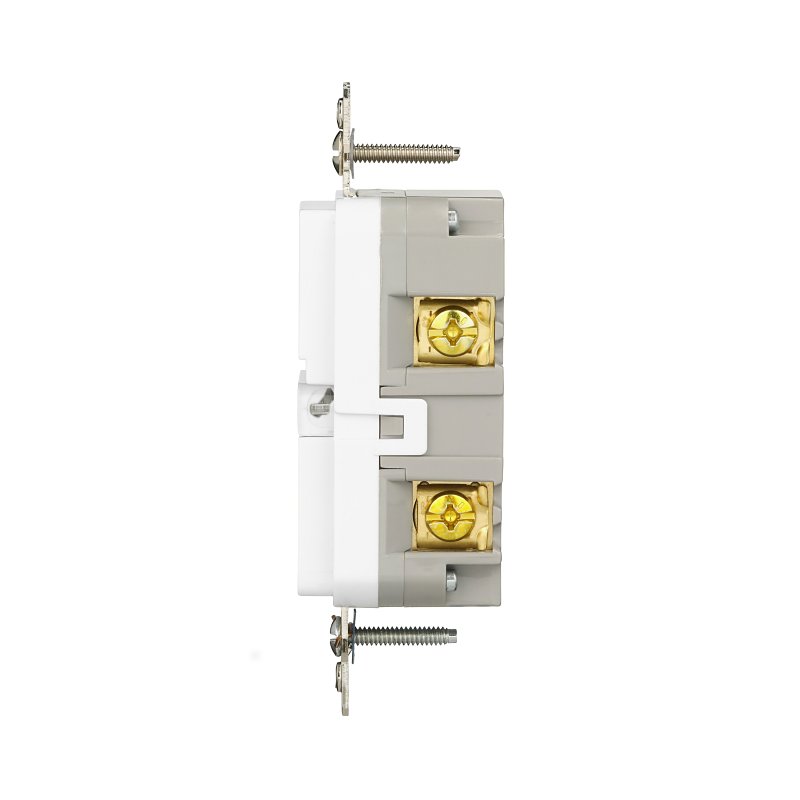 Eaton TWRGF15W Tamper and Weather-Resistant GFCI Receptacle, 125 V, 15 A, NEMA: NEMA 5-15R, Back, Side Wiring