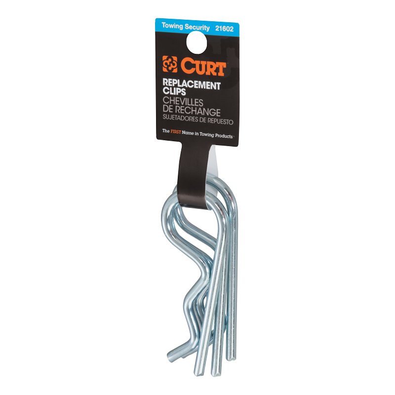Curt 21602 Hitch Clip, 3-1/4 in OAL, Steel, Zinc-Plated