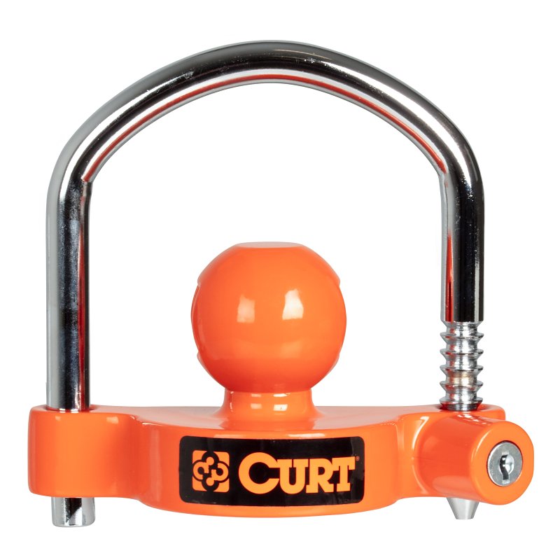 Curt 23090 Universal Trailer Coupler Lock, Aluminum/Carbon Steel, Powder-Coated