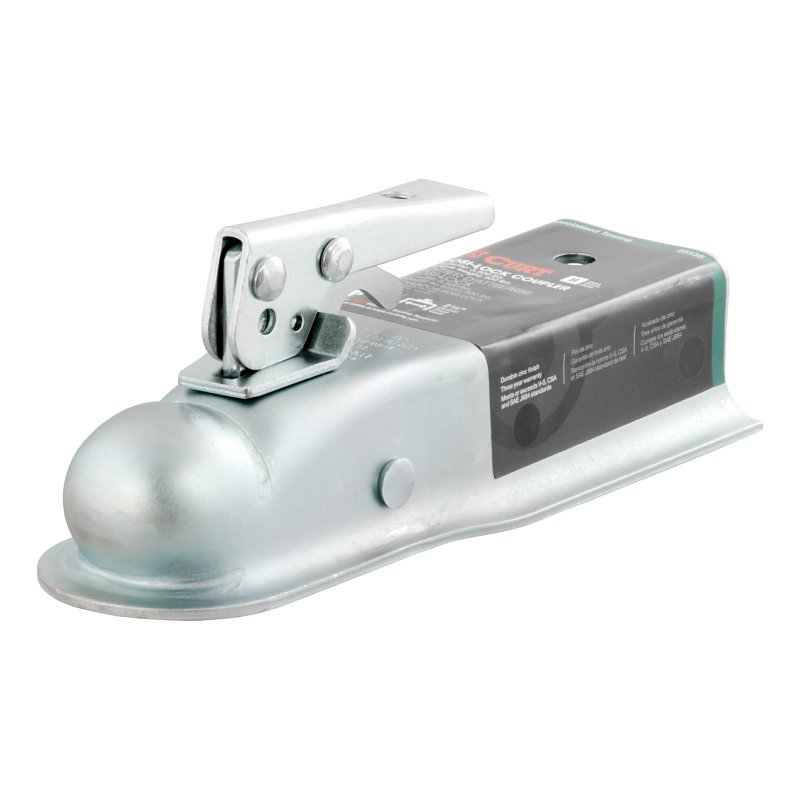 Curt 25135 Trailer Coupler, 3500 lb, 2 in Ball, Zinc