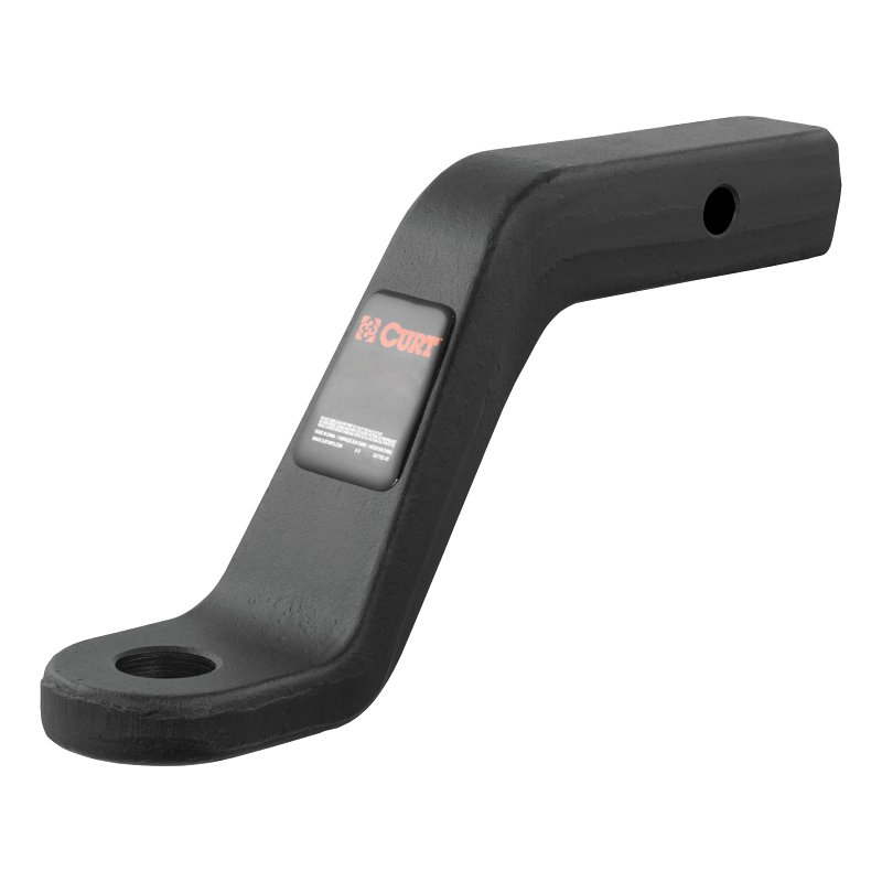 Curt 45342 Ball Mount, 9-1/2 in L, 6 in Drop, 5 in Rise, Class 5 Hitch, Steel, Carbide