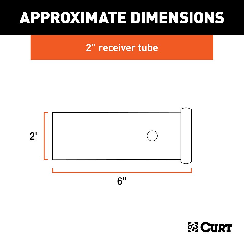 Curt 49060 Receiver Tubing, Steel