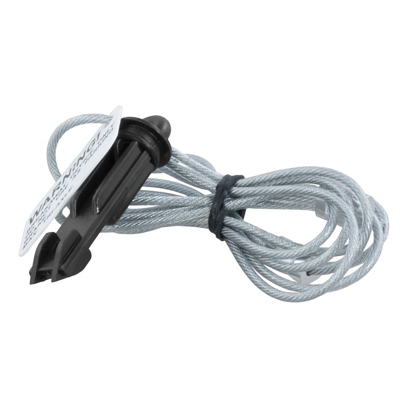 Curt 52021 Replacement Breakaway Switch Lanyard, Steel, Clear Coat