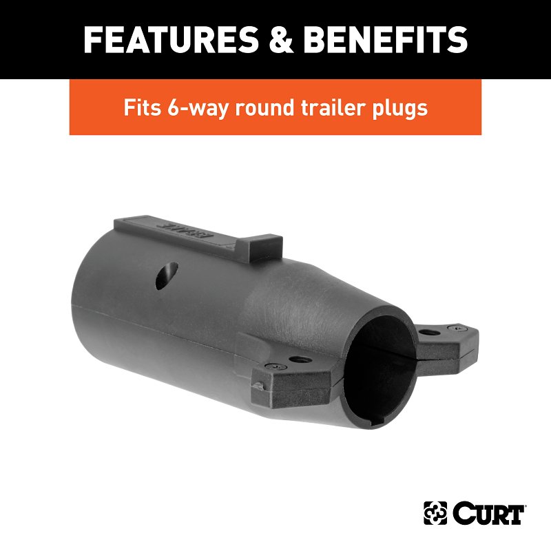 Curt 57661 Electrical Adapter, 7-Way, Includes: 4-Way Flat, 4-Way Round, 5-Way Flat, 6-Way Round, 7-Way RV Blades