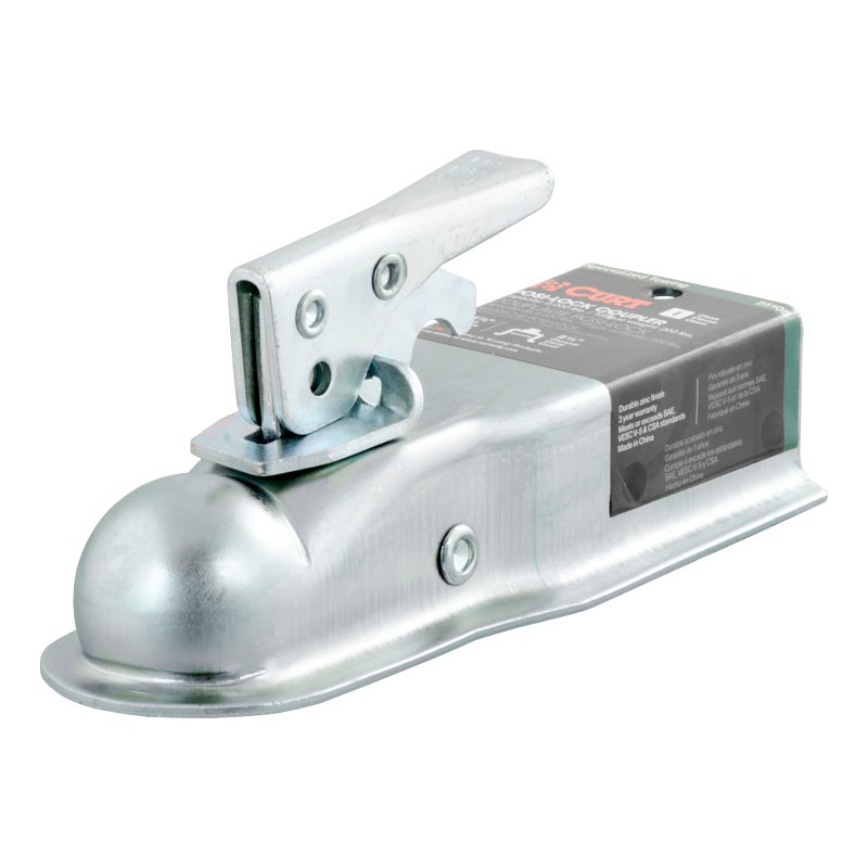 Curt 25105 Trailer Coupler, 2000 lb, 1-7/8 in Ball