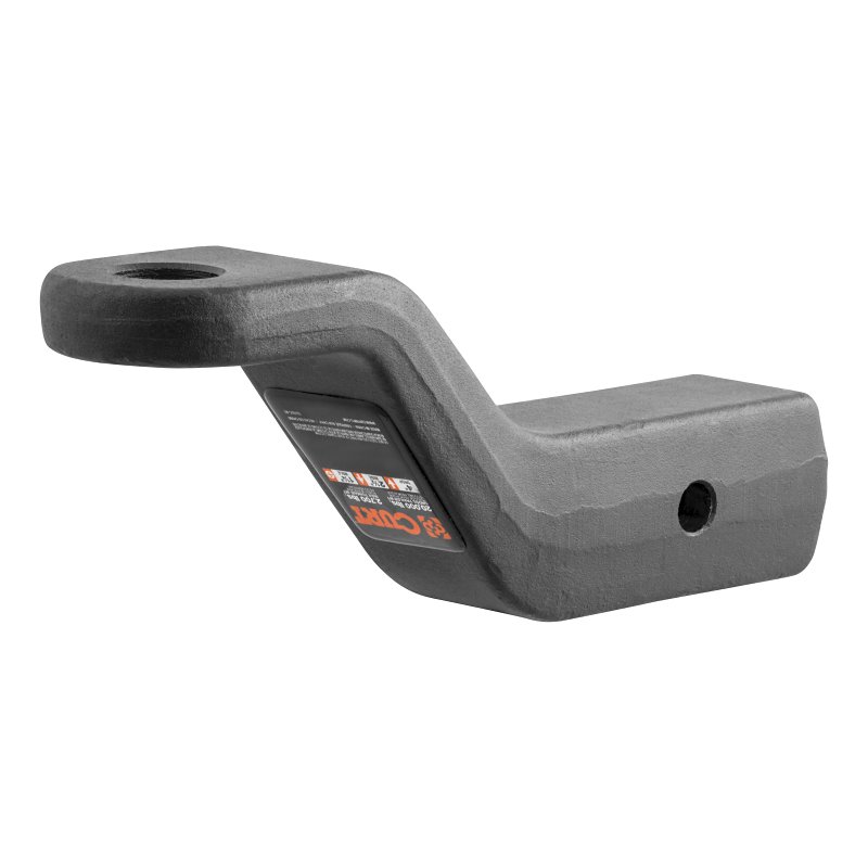 Curt 45458 Ball Mount, 8-1/2 in L, 4 in Drop, 2-1/2 in Rise, Class 5 Hitch, Steel, Carbide