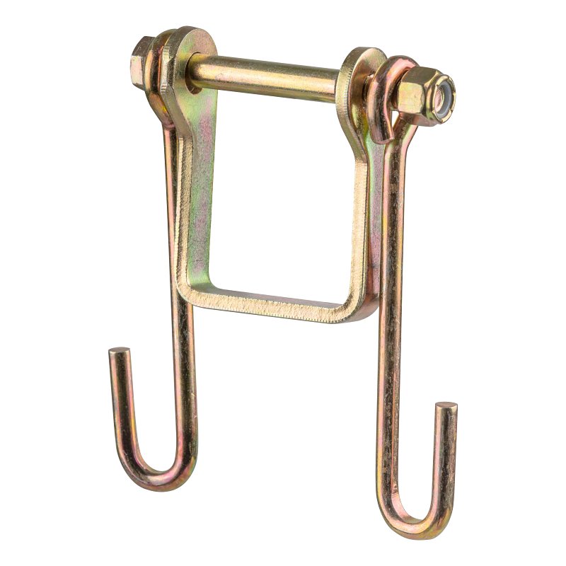 Curt 45806 Trailer Safety Chain Holder Bracket, Carbon Steel, Zinc