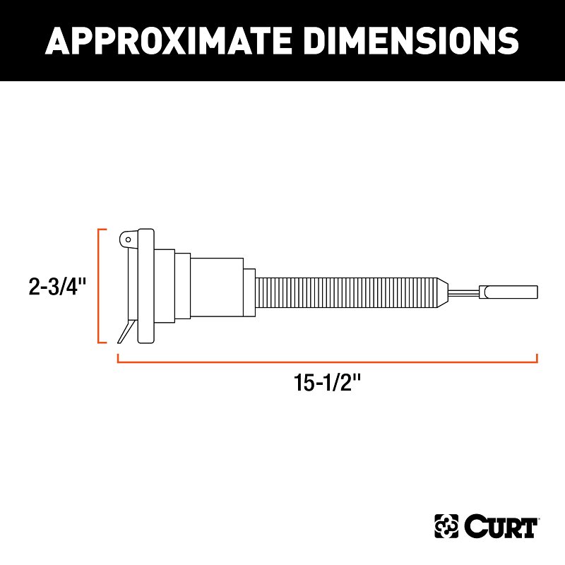Curt 57184 Electrical Adapter, 7-Way, Includes: 4-Way Flat, 4-Way Round, 5-Way Flat, 6-Way Round