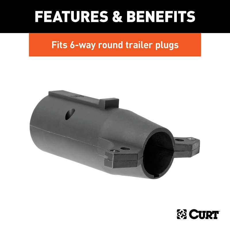 Curt 57261 Trailer Wiring Adapter, 7-Way, Includes: 4-Way Flat, 4-Way Round, 5-Way Flat, 6-Way Round, 7-Way RV Blades