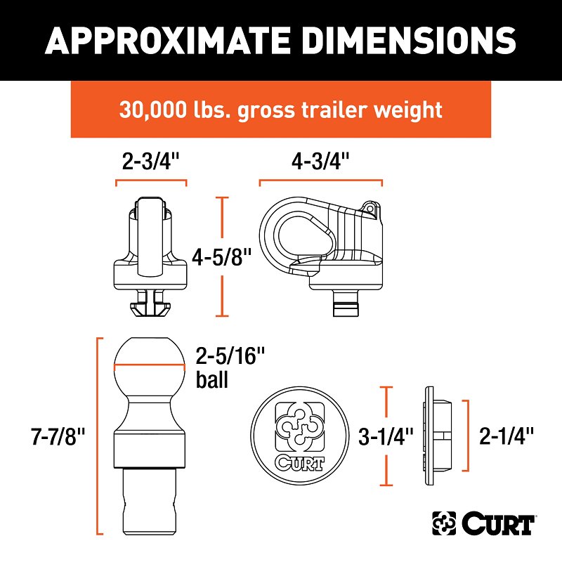 Curt 60692 Gooseneck Kit
