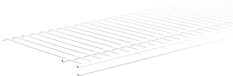 ClosetMaid SuperSlide 4714 Wire Shelf, 40 lb, 1-Level, 12 in L, 48 in W, Steel, White