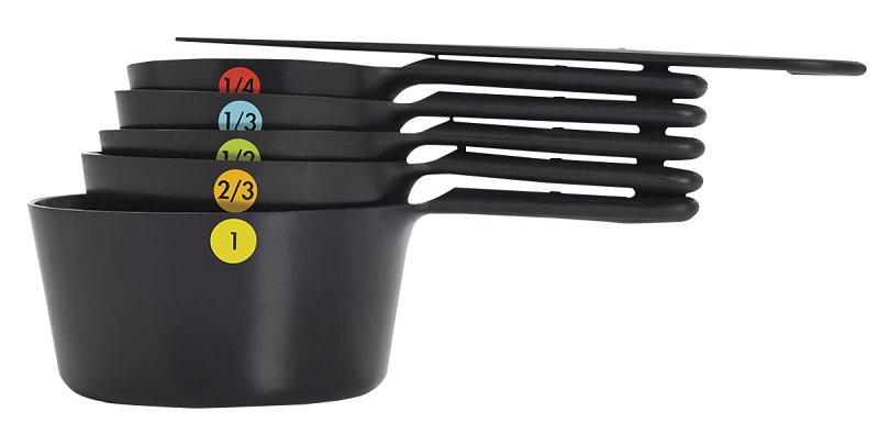Oxo 11110901 Measuring Cup Set, Plastic, Black