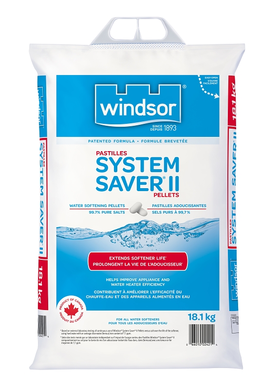 Clean & Protect System Saver II 2421 Water Softening Salt, 18.1 kg Bag, Pellets