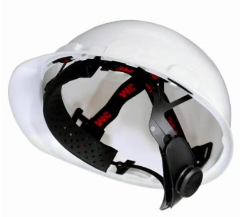 3M SecureFit CHH-R-W6-SL Non-Vented Hard Hat with Ratchet Adjustment, One-Size, 4-Point Ratchet Suspension, White