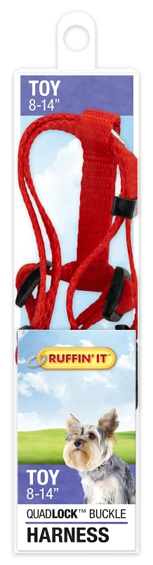 Ruffin'It 41471 Adjustable Harness, 3/8 in x 8 to 14 in, Buckle, Nylon, Assorted