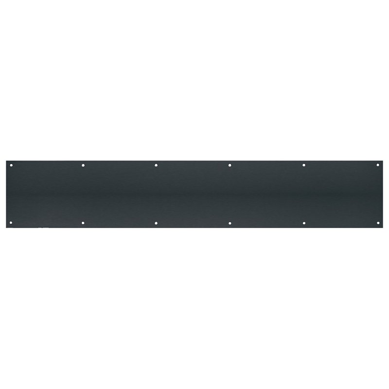 Tell Manufacturing DT101949 Door Kick Plate, 30 in L, 6 in W, 0.05 ga Gauge, Matte Black