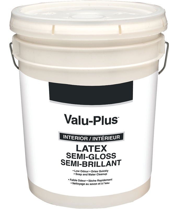 Valspar 456C Latex Paint, Semi-Gloss, Antique White, 1 gal