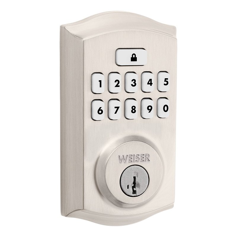 Weiser SmartCode Series 9GED92600-001 Deadbolt, Transitional, 1 in L x 2-13/16 in W x 5 in H Dimensions, Zinc, 1 PK