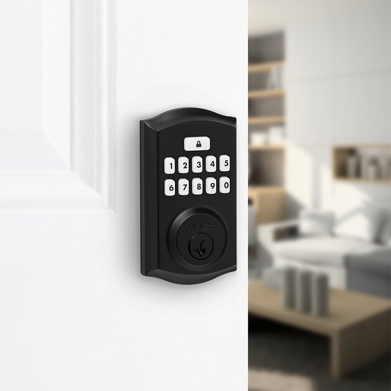 Weiser SmartCode Series 9GED92600-002 Deadbolt, Transitional, 1 in L x 2-13/16 in W x 5 in H Dimensions, 2 Grade, Zinc