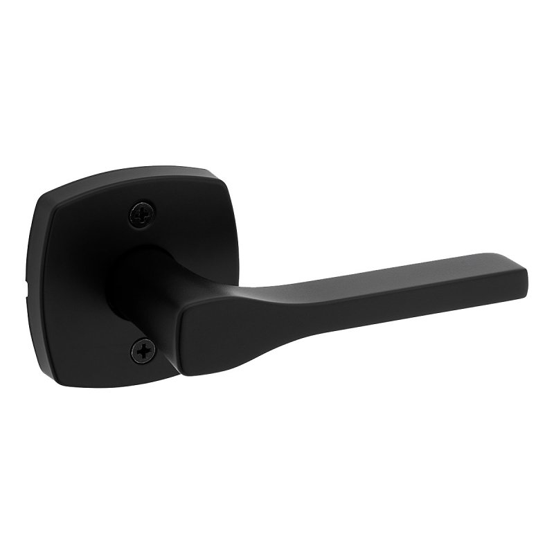 Weiser Prague 9GLA120-132 Dummy Door Handle, Lever Handle, Transitional Design, Matte Black, Residential, Zinc