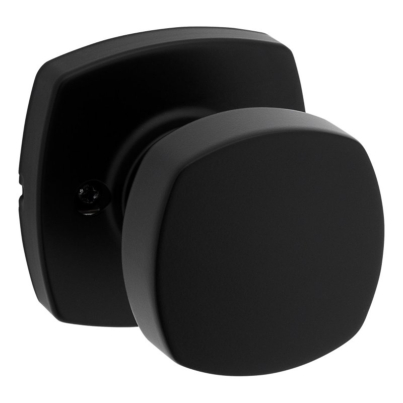 Weiser Prague 9GA120-101 Dummy Door Handle, Knob Handle, Transitional Design, Matte Black, Commercial, Residential