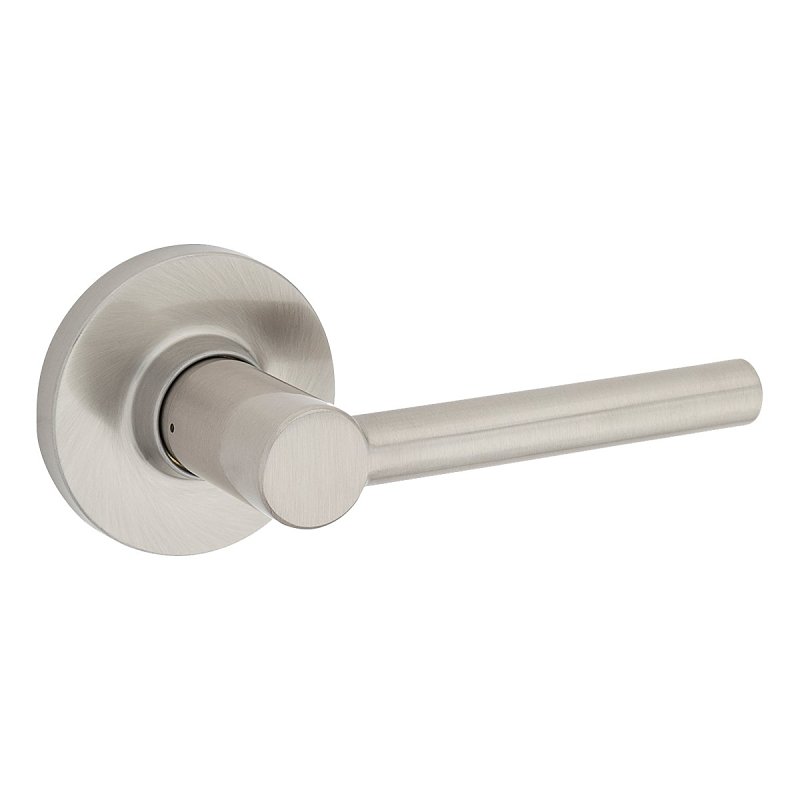 Weiser Safe Lock Reminy 9SL70000-073 Dummy Door Handle, Lever Handle, Contemporary Design, Satin Nickel