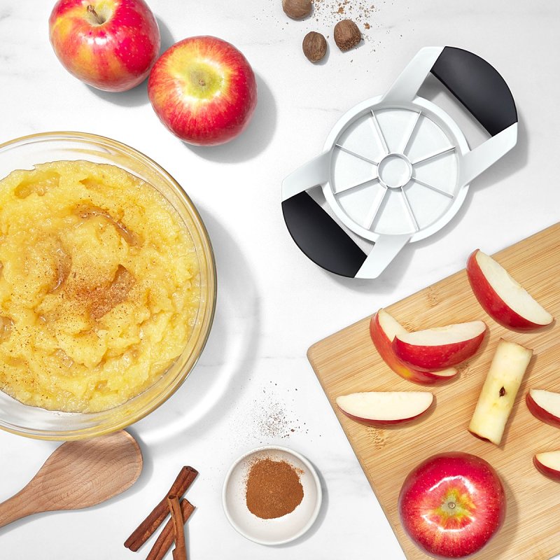 Good Grips 32681 Apple Divider, Stainless Steel Blade, Rubber Handle, Dishwasher Safe: Yes