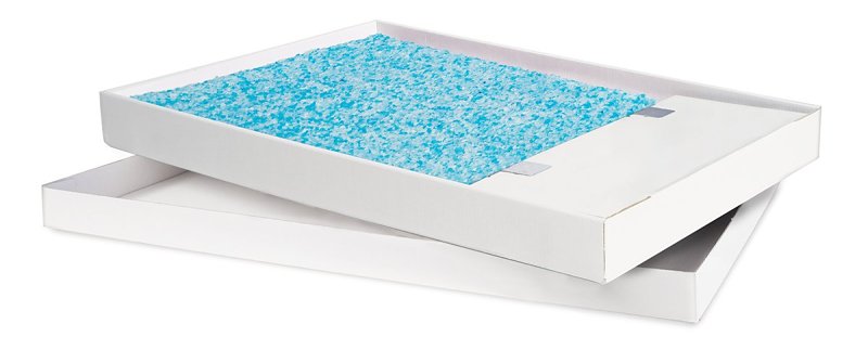 PetSafe ScoopFree PAC00-14229 Litter Tray, 14.6 in W, 2.3 in D, Cardboard/Plastic, Blue