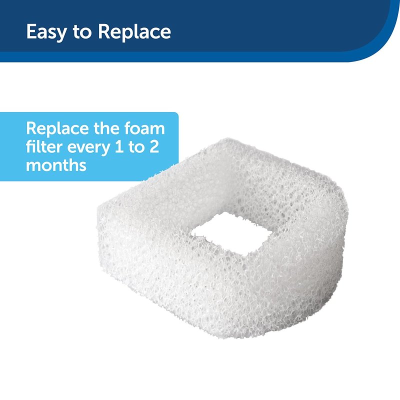 PetSafe 13711 Replacement Filter, Foam, For: Drinkwell Lotus, Avalon, Pagoda, Sedona, Stainless Steel 360 Fountains