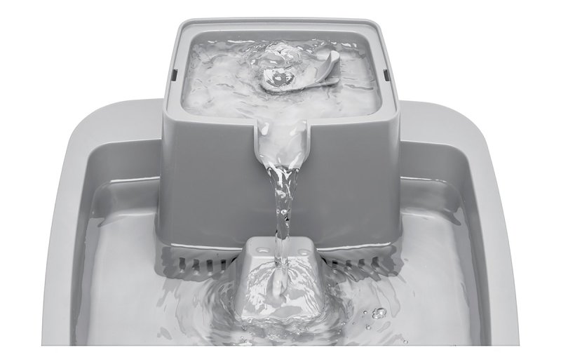 PetSafe PWW00-16777 Pet Fountain, 1 gal Volume, Plastic, Gray