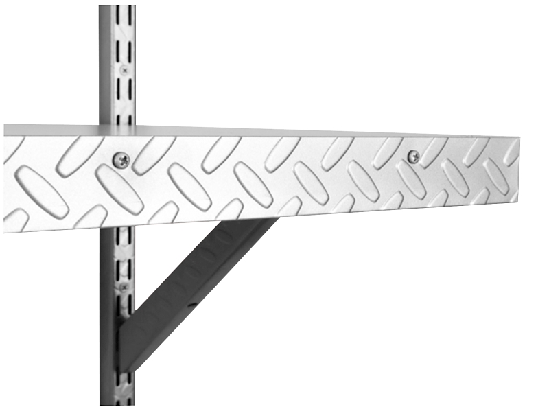 Knape & Vogt 0220-48PM Shelf Edge, Platinum