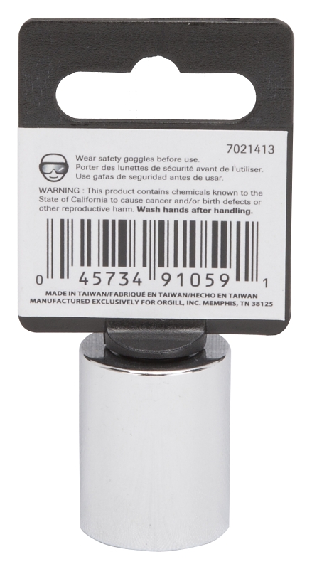 Vulcan MT6499933 Drive Socket, 18 mm Socket, 3/8 in Drive, 6-Point