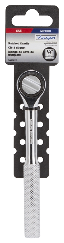 Vulcan MT6223309 Ratchet Handle with Cap, 5-1/2 in OAL, Chrome