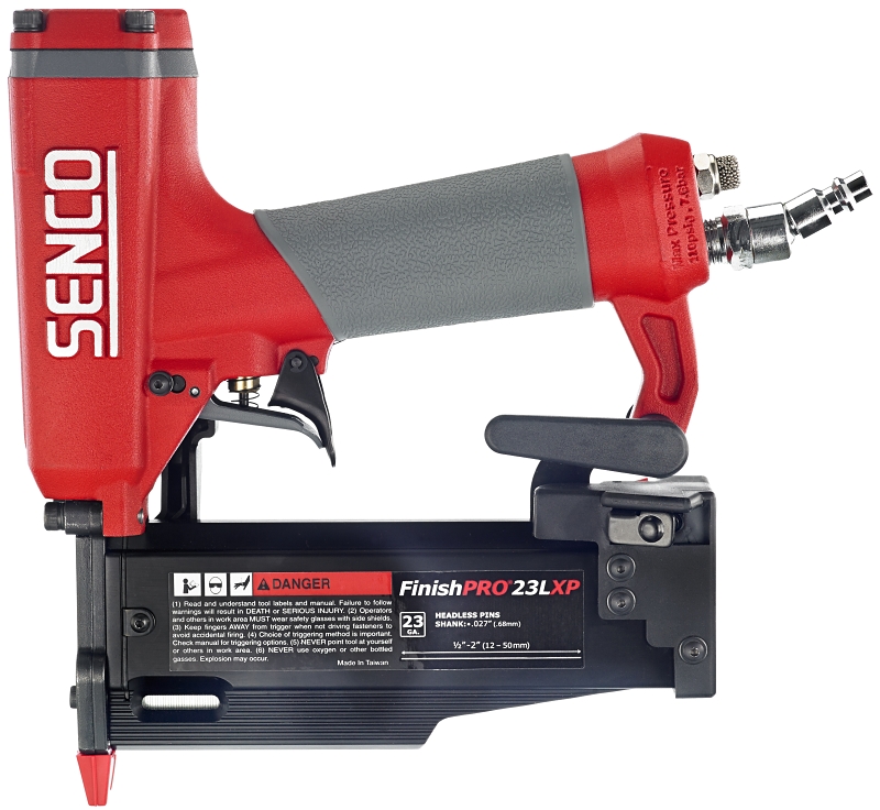 Senco FinishPro Series 8L0001N Headless Pinner, 126 Magazine, Paper Collation, 1/2 to 2 in Fastener, 1.2 scfm Air