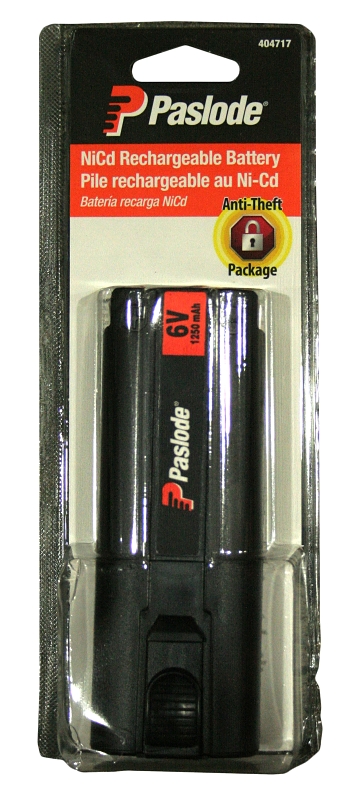 Paslode 404717 Rechargeable Battery, Ni-Cd, 6 V Battery