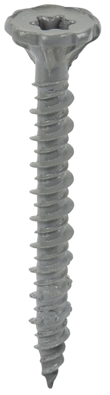 Backer-On 23406 Screw, #9 Thread, Serrated Thread, Star Drive, Sharp Point, Steel, Climacoat