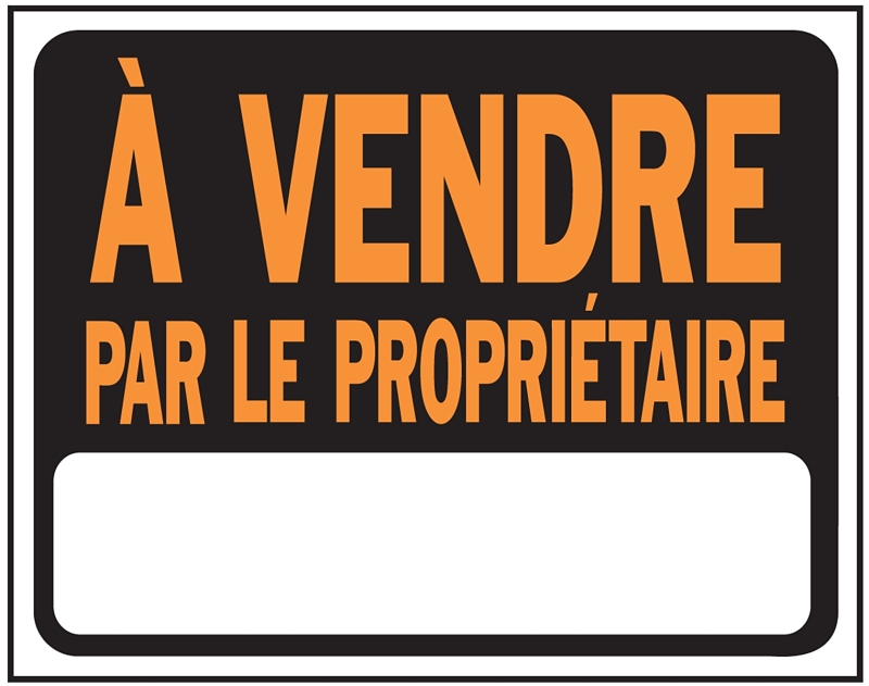 Hy-Ko SP-137 Sign, SALE BY THE OWNER, Plastic, 18-1/2 x 14-1/2 in Dimensions
